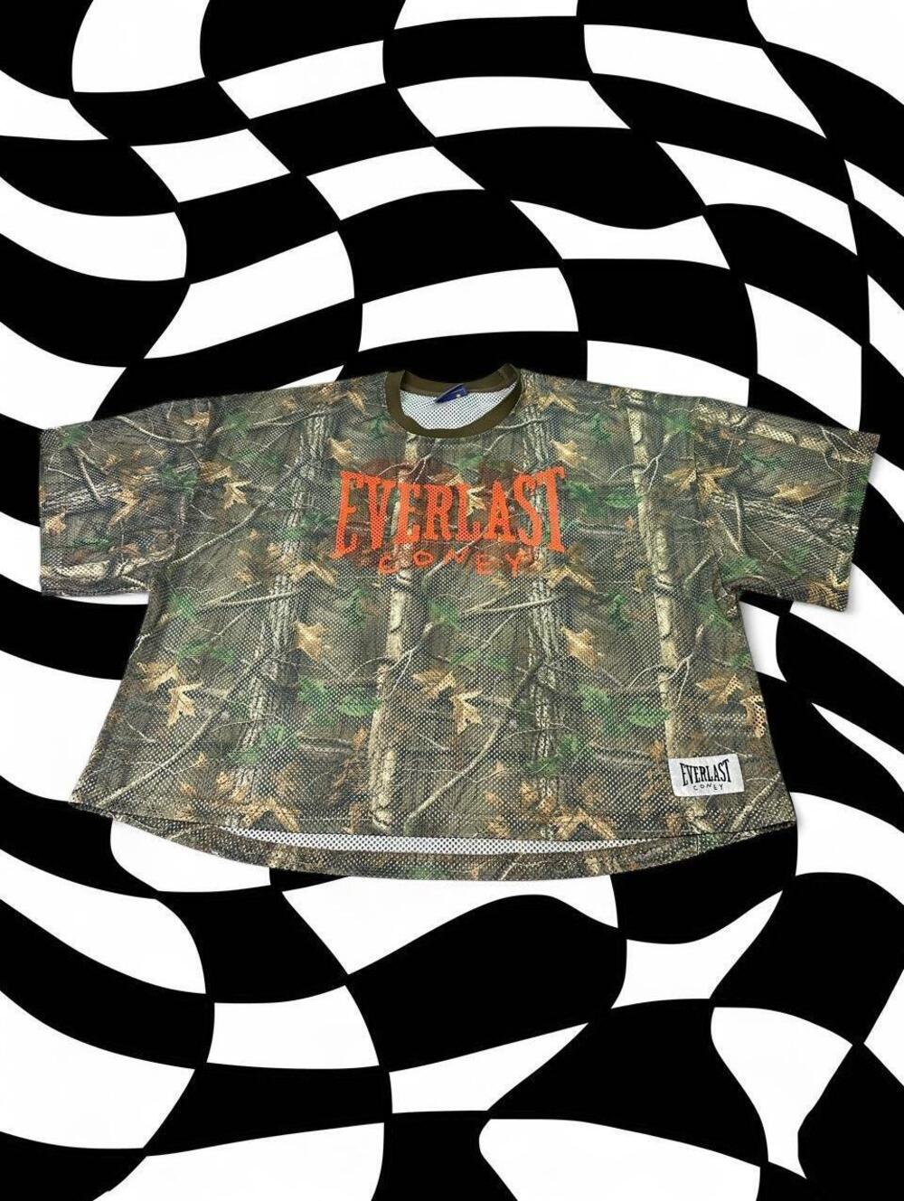 Y2K Everlast Camo Mesh T-Shirt